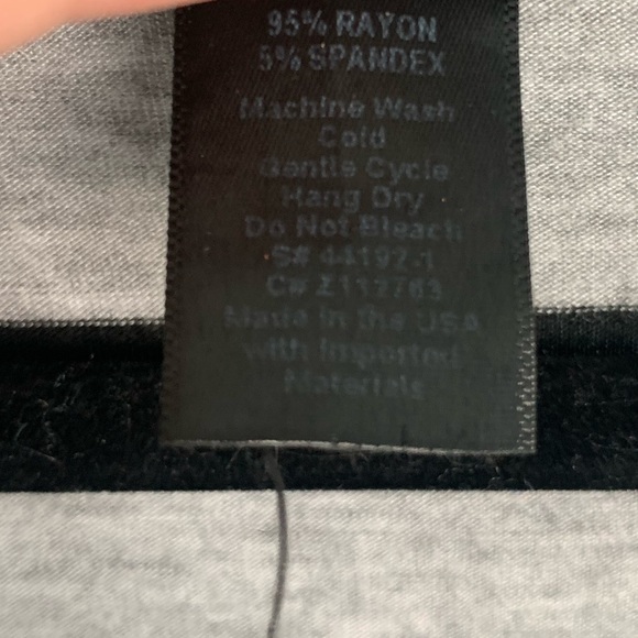 Women’s Agnes & Dora Essential Cardigan Large Gray and Black Stripe - Picture 7 of 7